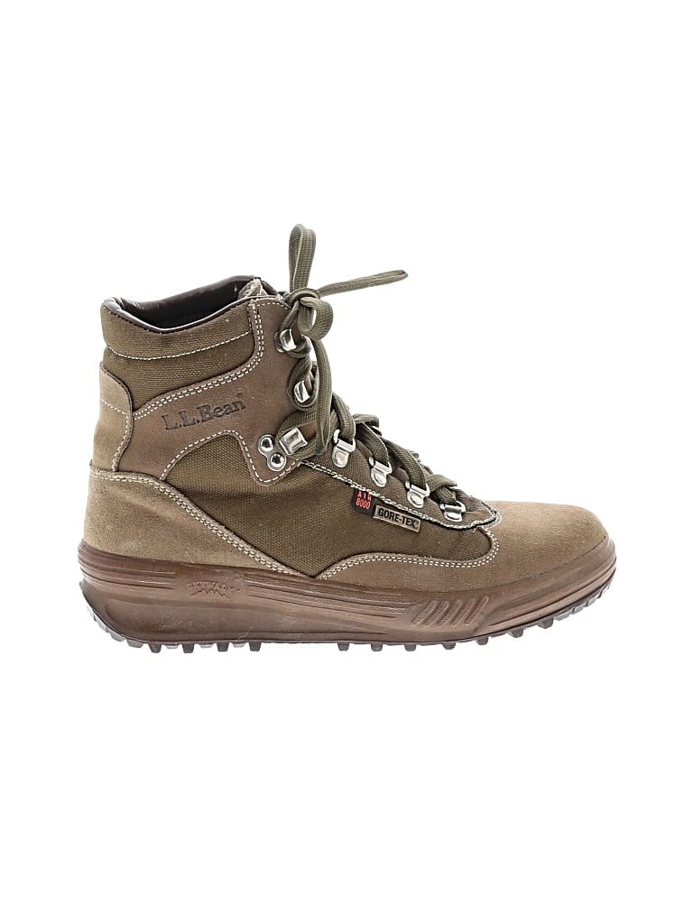Pre-owned L.l.bean Ankle Boots In Tan