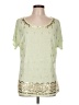 Nurture Green Short Sleeve Blouse Size L - photo 1