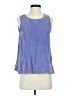 Umgee 100% Cotton Blue Sleeveless Blouse Size S - photo 1