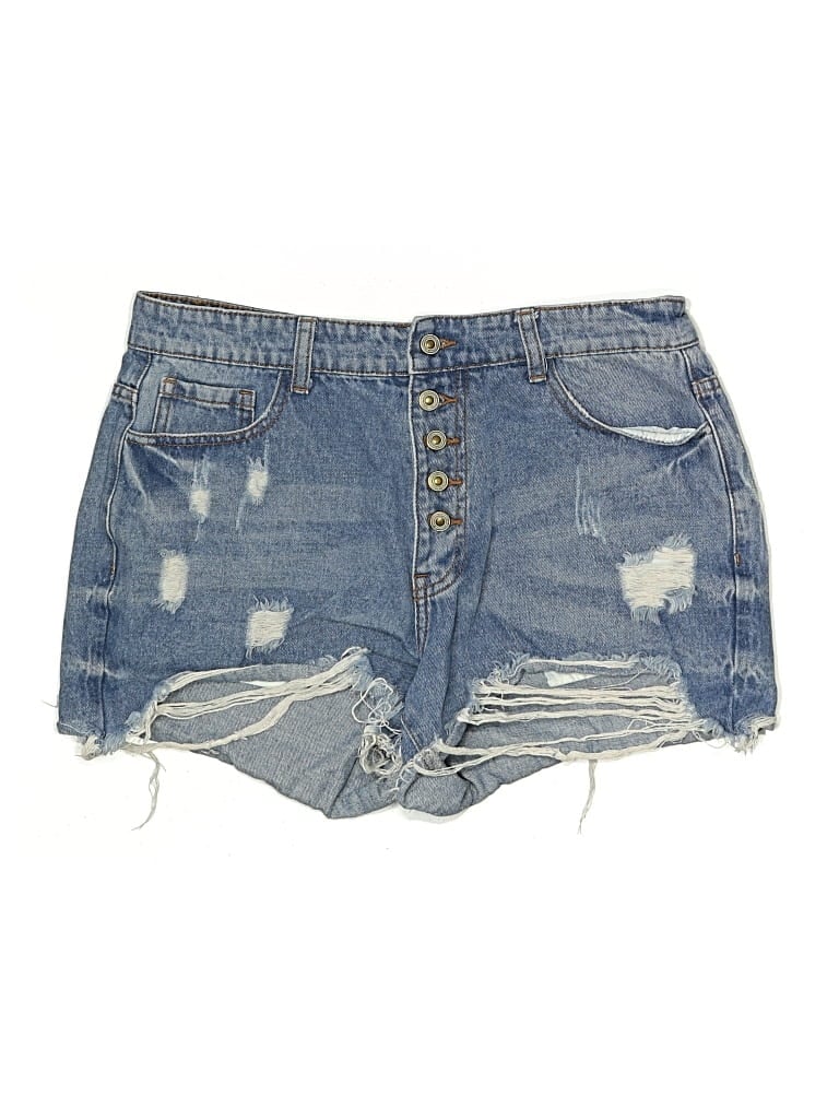 Pre-owned Unbranded Denim Shorts In Blue