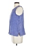 Umgee 100% Cotton Blue Sleeveless Blouse Size S - photo 5