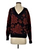 Garnet Hill Floral Black Pullover Sweater Size XS - photo 1