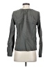 Self Contrast Gray Long Sleeve Blouse Size XS - photo 2