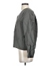 Self Contrast Gray Long Sleeve Blouse Size XS - photo 5