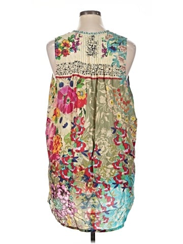 Johnny Was Sleeveless Silk Top (view 2)