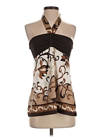 Bebe Sleeveless Silk Top (view 1)