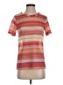 Zara Collection Stripes Ombre Red Short Sleeve Turtleneck Size S - photo 1