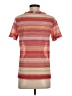 Zara Collection Stripes Ombre Red Short Sleeve Turtleneck Size S - photo 2