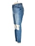 Good American 100% Cotton Hearts Blue Jeans Size 16 - photo 5