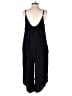 Shinestar 100% Rayon Solid Black Jumpsuit Size S - photo 2