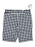 Kim Rogers Checkered-gingham Blue Shorts Size 18 - photo 1