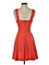 Lush Solid Orange Cocktail Dress Size S - photo 2