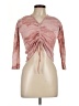 Poof! Pink 3/4 Sleeve Blouse Size L - photo 1