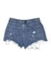 Forever 21 100% Cotton Hearts Blue Denim Shorts Size 31 waist - photo 2