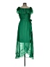SLNY 100% Polyester Green Cocktail Dress Size 12 - photo 1
