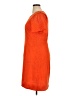J.Crew 100% Polyester Orange Casual Dress Size 16 (tall) - photo 5
