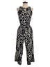 Ann Taylor LOFT Graphic Black Jumpsuit Size XXS - photo 1
