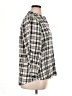 Express Checkered-gingham Ivory 3/4 Sleeve Button-Down Shirt Size XL - photo 4