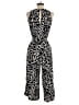 Ann Taylor LOFT Graphic Black Jumpsuit Size XXS - photo 2