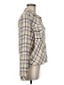 Splendid Plaid Ivory Long Sleeve Blouse Size M - photo 4
