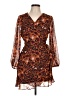 Montgomery Post 100% Recycled Polyester Orange Cocktail Dress Size Lg Petite - photo 1