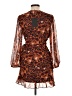 Montgomery Post 100% Recycled Polyester Orange Cocktail Dress Size Lg Petite - photo 2