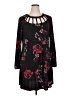 Maurices Floral Black Casual Dress Size XL - photo 1