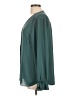 T Tahari 100% Polyester Teal 3/4 Sleeve Blouse Size L - photo 5