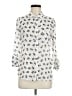 Freebird Animal Print Ivory 3/4 Sleeve Blouse Size M - photo 1