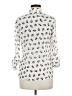 Freebird Animal Print Ivory 3/4 Sleeve Blouse Size M - photo 2