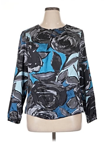 Pendleton Long Sleeve Silk Top (view 1)