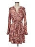 Just Fab Floral Tan Casual Dress Size M - photo 1