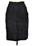 Assorted Brands 100% Leather Solid Black Gray Leather Skirt Size M - photo 2