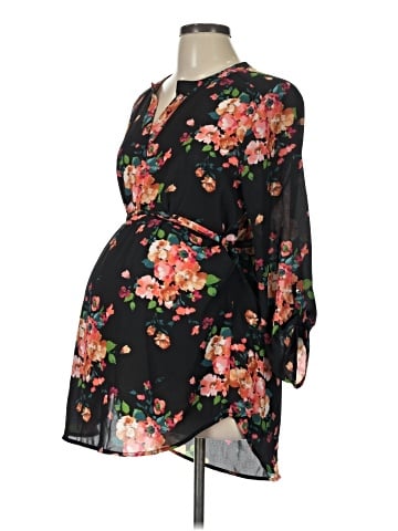 Full Moon Maternity Long Sleeve Blouse (view 1)