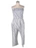 J for Justify Stripes Silver Jumpsuit Size 2X - photo 1
