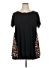 Larace Black Short Sleeve Top Size XL - photo 1