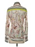 Cino 100% Cotton Paisley Ivory Long Sleeve Blouse Size S - photo 2