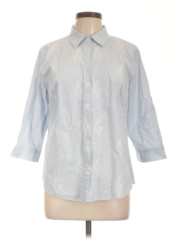 Croft & Barrow 3/4 Sleeve Button-Down Shirt (view 1)