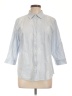 Croft & Barrow Blue 3/4 Sleeve Button-Down Shirt Size L - photo 1