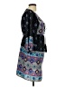 Flying Tomato Paisley Blue Black Casual Dress Size L (estimated) - photo 4