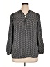 Premise Studio 100% Polyester Polka Dots Black 3/4 Sleeve Blouse Size 0X - photo 1