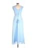 Unbranded 100% Polyester Blue Cocktail Dress Size 12 - photo 2