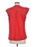 Studio West 100% Cotton Red Sleeveless Button-Down Shirt Size M - photo 2