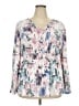 Torrid 100% Polyester Pink 3/4 Sleeve Blouse Size 2X Plus (2) - photo 1