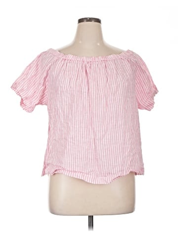 J.Crew Factory Store Short Sleeve Blouse (view 1)