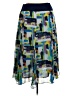 MULTIPLES 100% Polyester Print Blue Casual Skirt Size XL Petite - photo 2