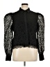 Express 100% Polyester Black Long Sleeve Blouse Size XL - photo 1