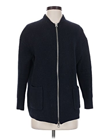 Acne Studios Wool Devon Zip-Up Cardigan (view 1)