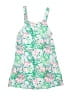 One Step Up 100% Rayon Tropical Green Dress Size 7 - 8 - photo 2