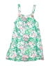 One Step Up 100% Rayon Tropical Green Dress Size 7 - 8 - photo 1